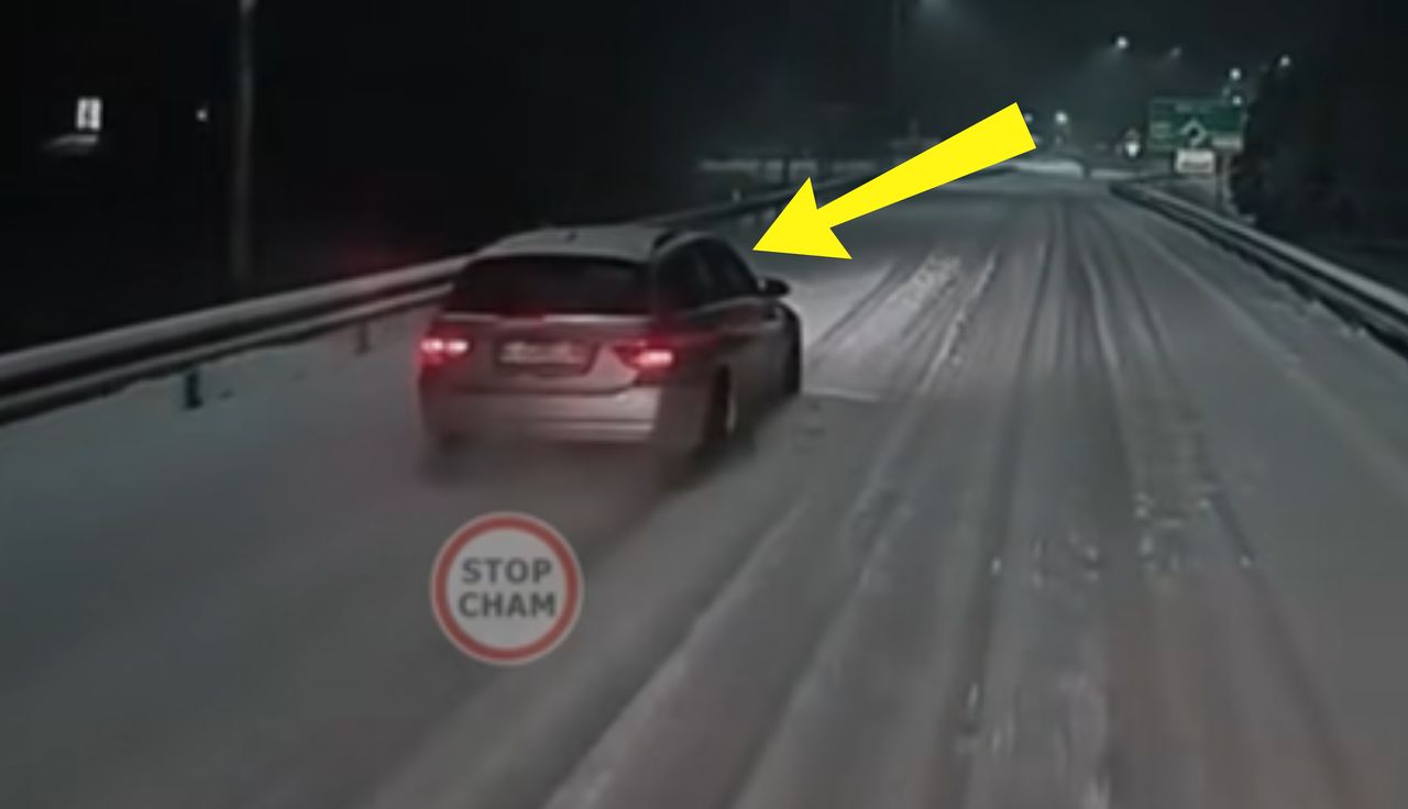 BMW wyprzedzało na śniegu. Oto finał. Nagranie obiega sieć