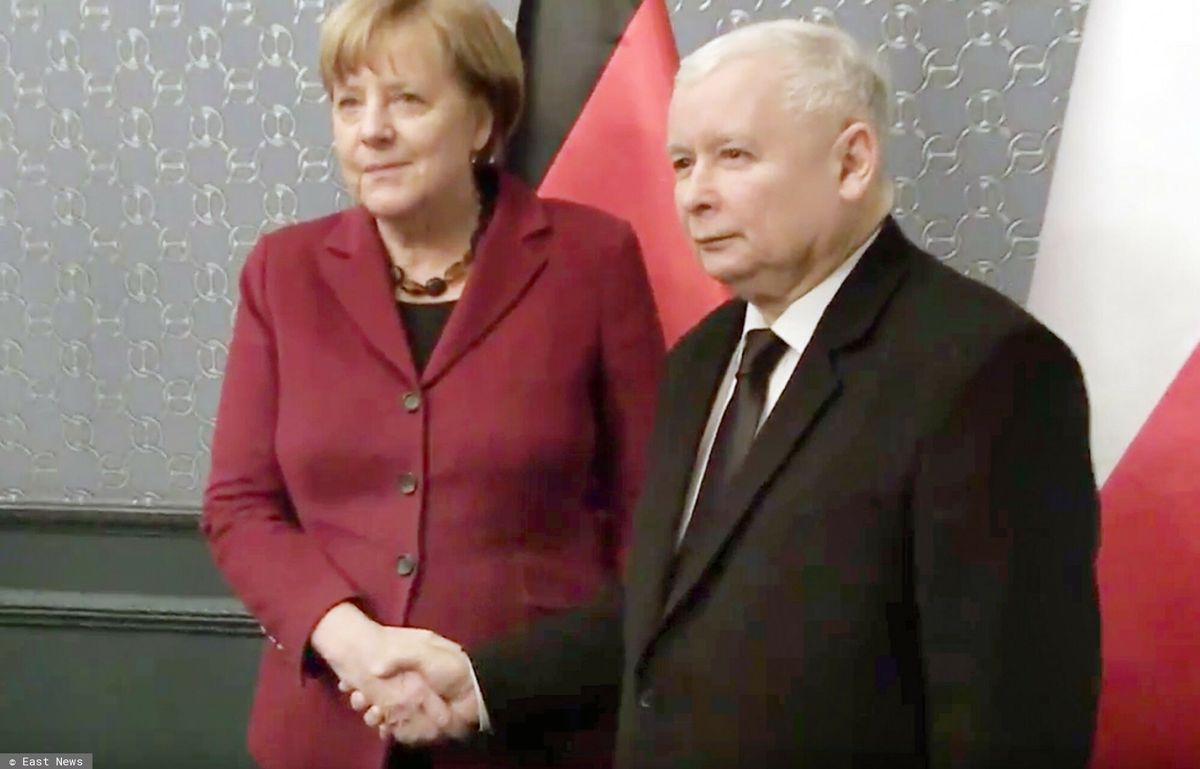Na zdjęciu Angela Merkel i Jarosław Kaczyński (East News)