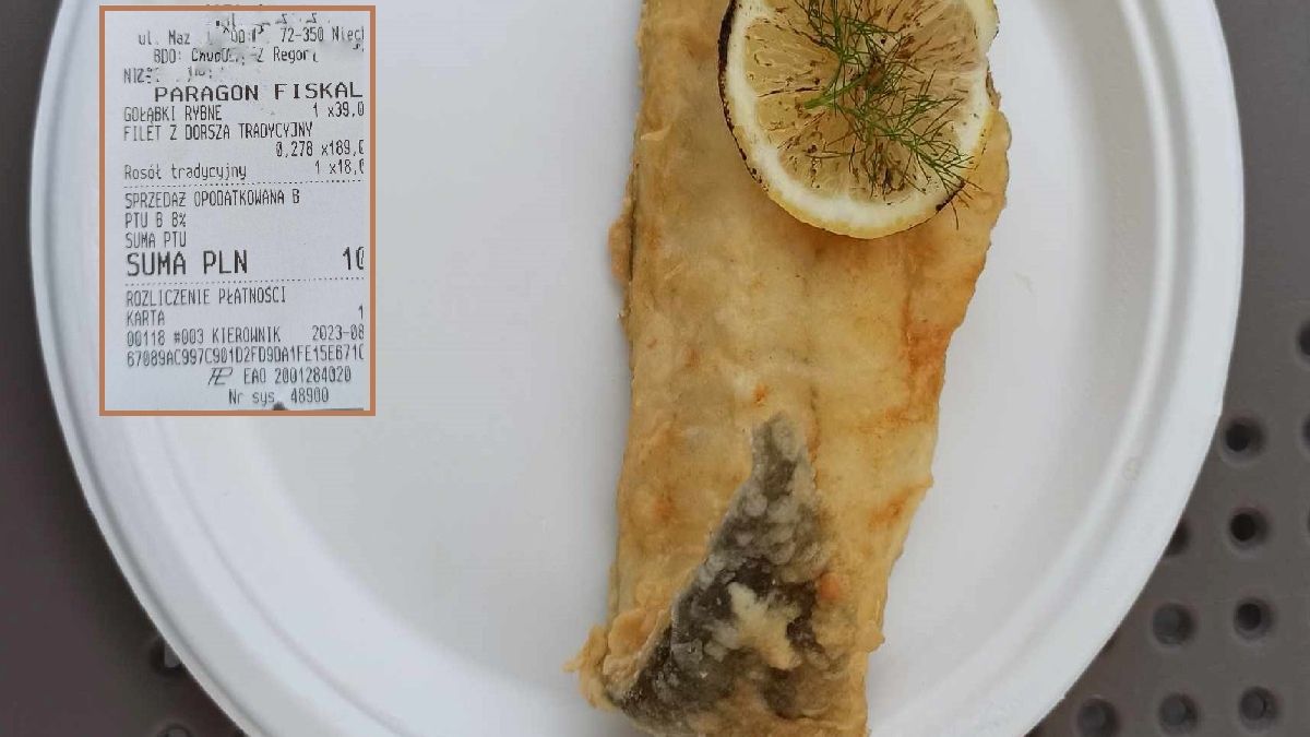 Obiad nad morzem i paragon