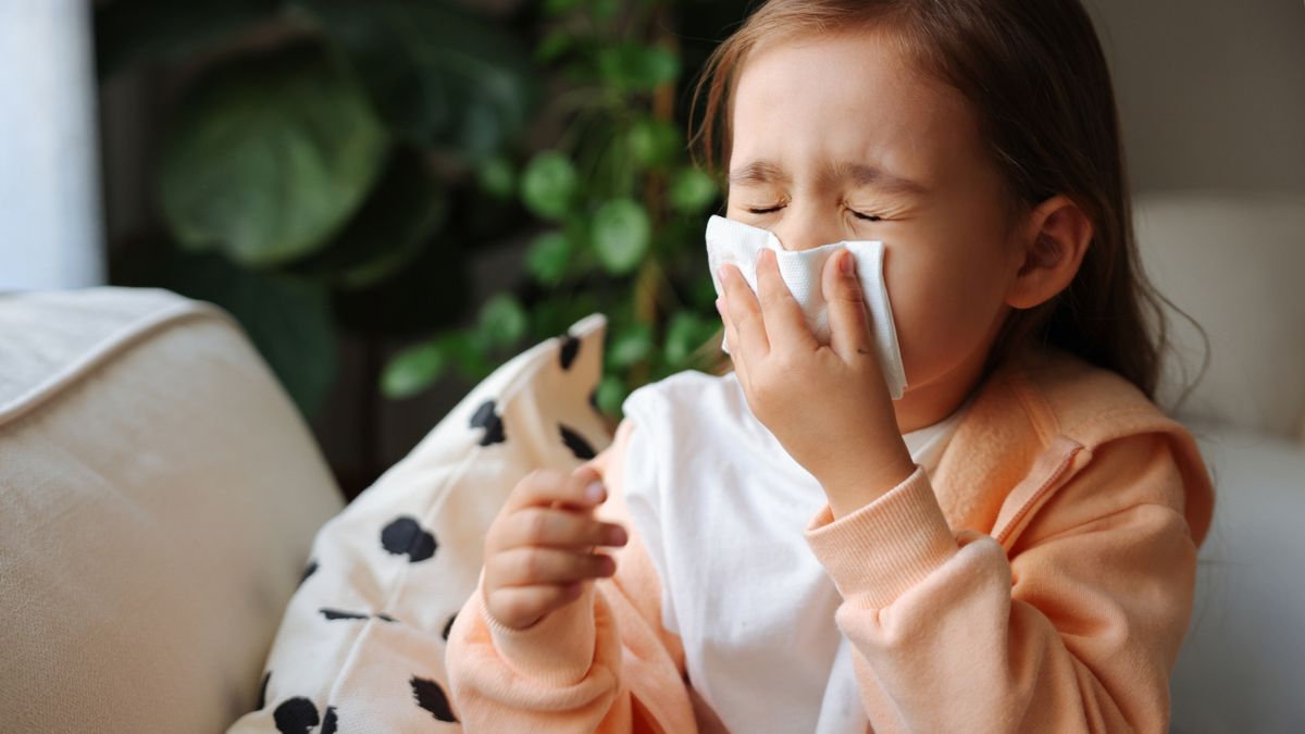 Dziewczynka z katarem