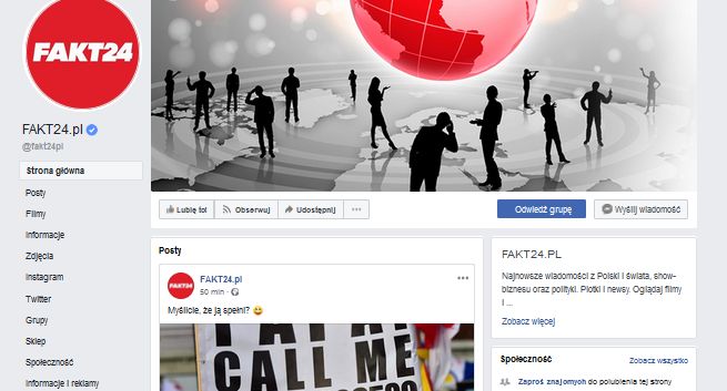 „Fakt” przed „Przeglądem Sportowym”, a „Auto Świat” przed „Gazetą Wyborczą” i „Newsweekiem” na Facebooku (TOP 20)