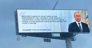 Propaganda Putina nie zna granic. Taki billboard zawisł w Moskwie