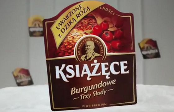 Piwo Książęce reklamowane w wersji Burgundowe Trzy Słody (wideo)