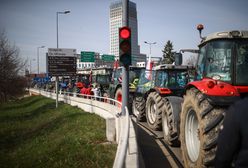 Potężne utrudnienia. Rolnicy wjechali do centrum wielkiego miasta [RELACJA NA ŻYWO]