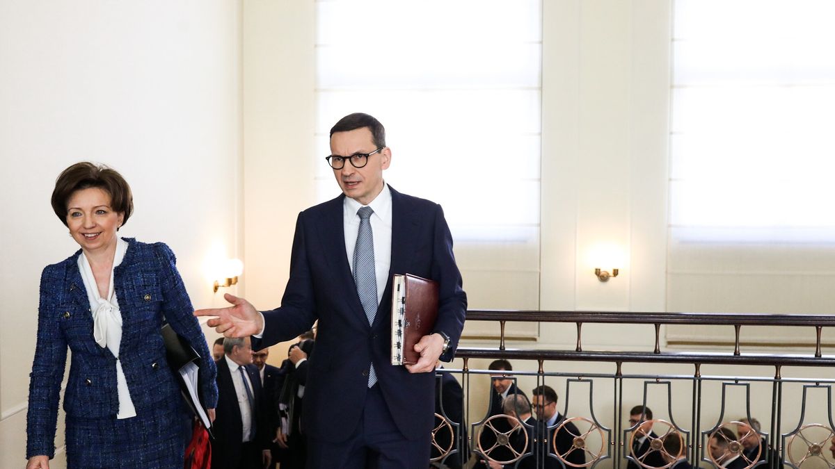 Marlena Maląg i Mateusz Morawiecki