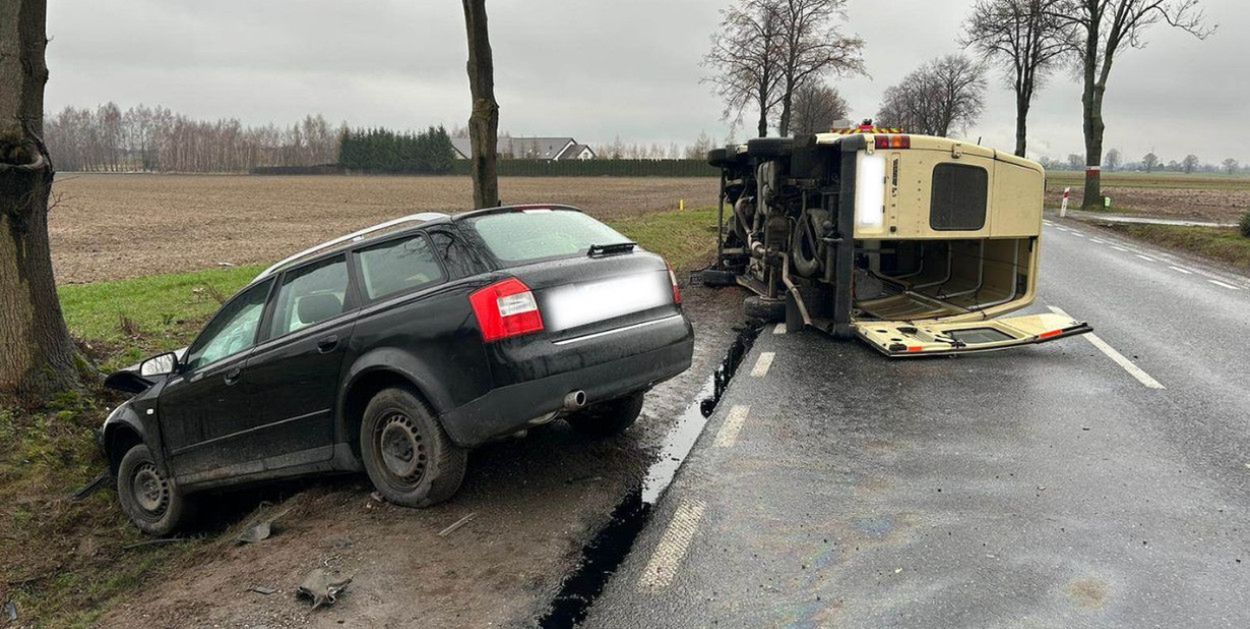 Poważny wypadek w Goślicach [ZDJĘCIA]