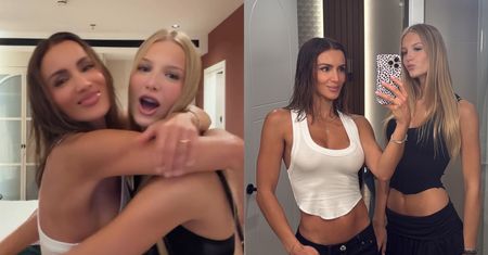 Sara Boruc tańcuje z 16-letnią CÓRKĄ przed koncertem Kanye Westa. Amelia przerosła już mamę (FOTO)
