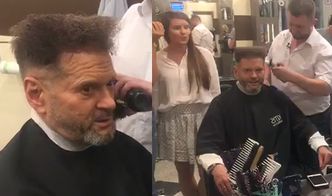 Krzysztof Rutkowski w salonie fryzjerskim!