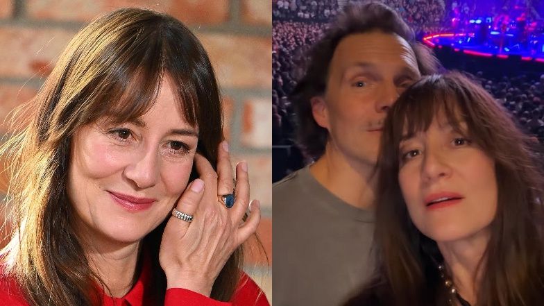 Maja Ostaszewska z ukochanym na koncercie