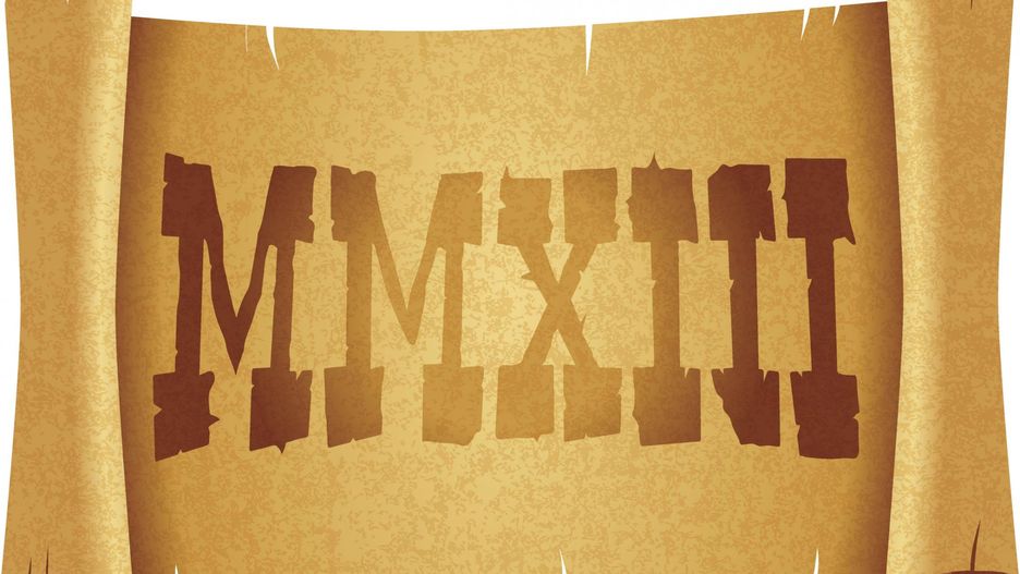 Cyfry rzymskie wykorzystujemy dziś między innymi do zapisu klas szkolnych lub lat studiów.