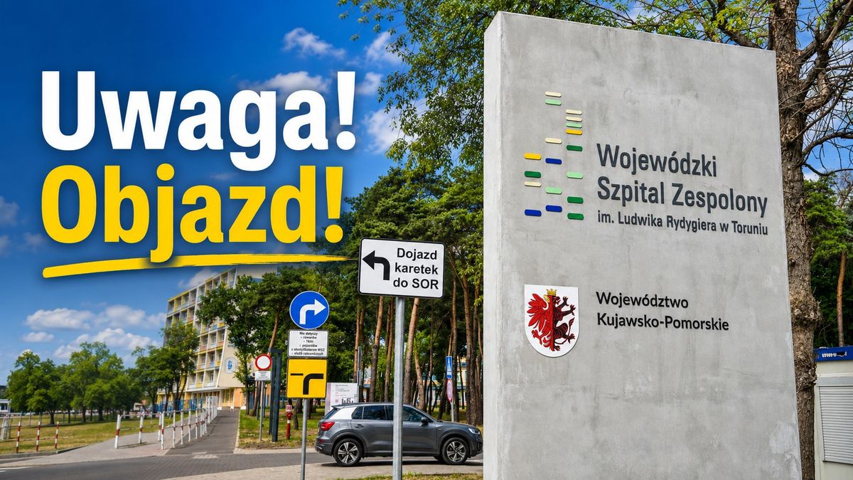 Od środy 5 sierpnia dojazd do szpitala z objazdem