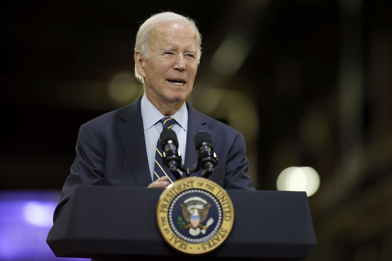 Biden vetoes Republican bill on EV charging stations