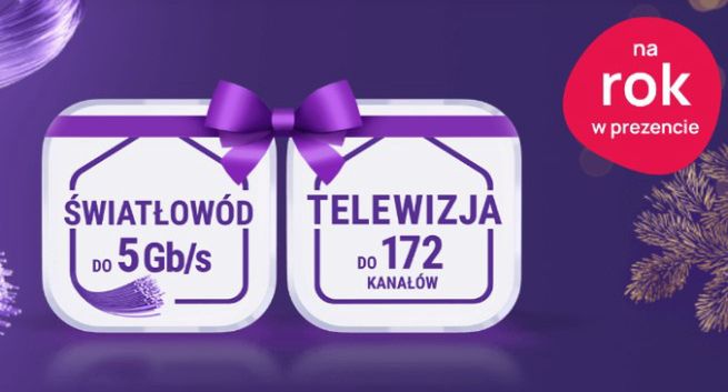 Play i UPC Polska oferują światłowód i telewizję na rok w prezencie