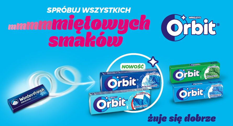 Mars kampanią promuje nowości w ofercie marki Orbit