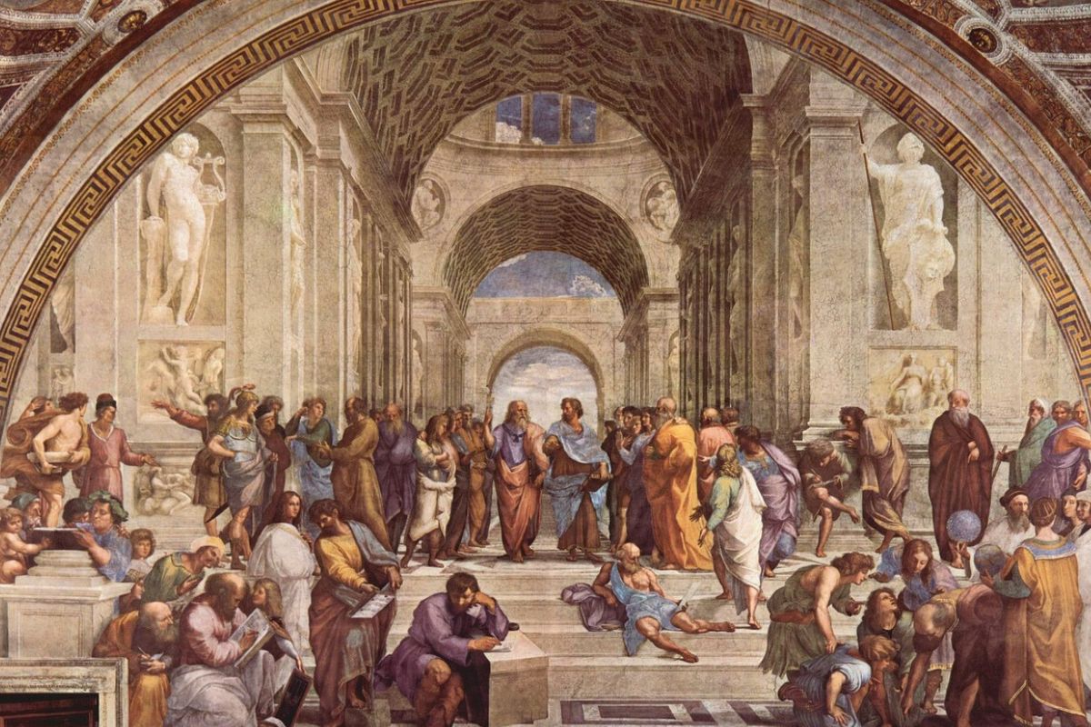 Szkoła Ateńska stanowiła ważny punkt w historii filozofii 