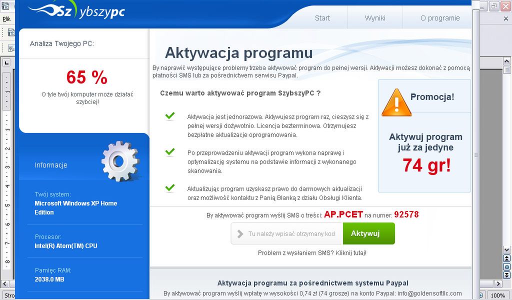 Darmowy program za 60 zł! Uwaga na kolejnych naciągaczy 2