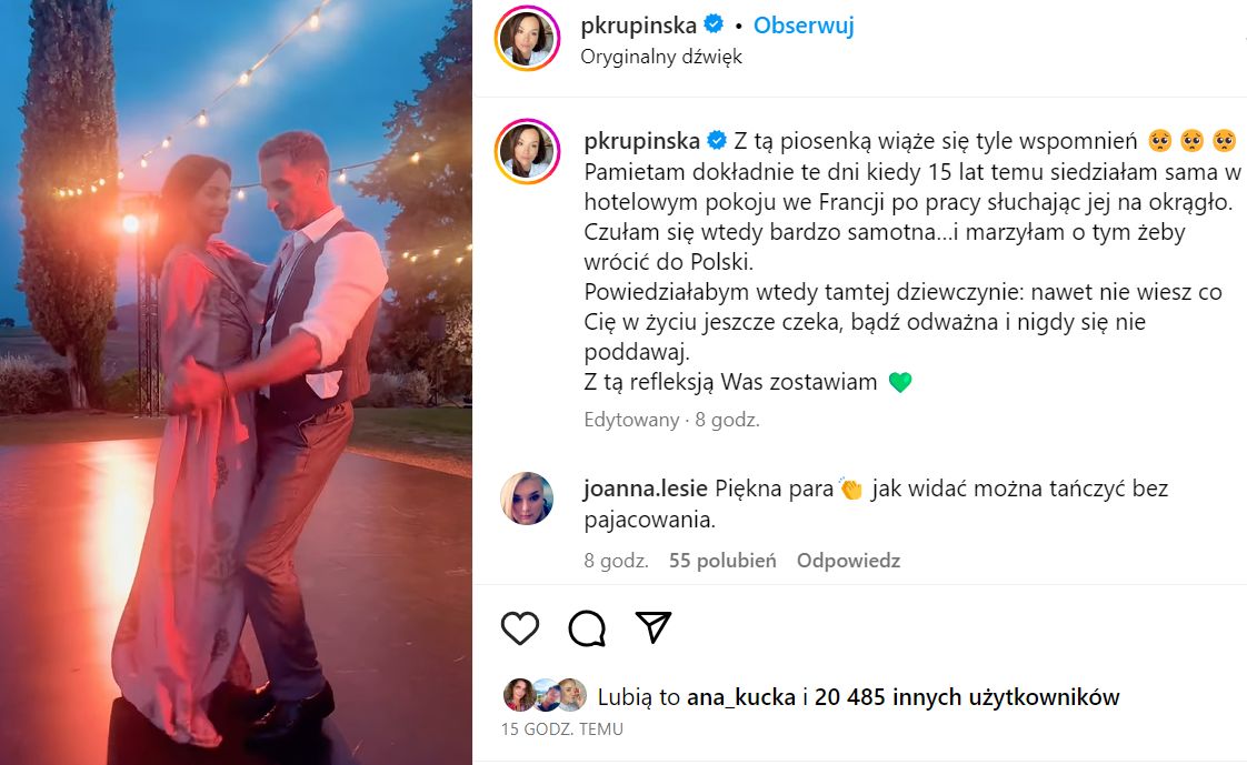 Krupińska i Karpiel-Bułecki zatańczyli na weselu Lewandowskich