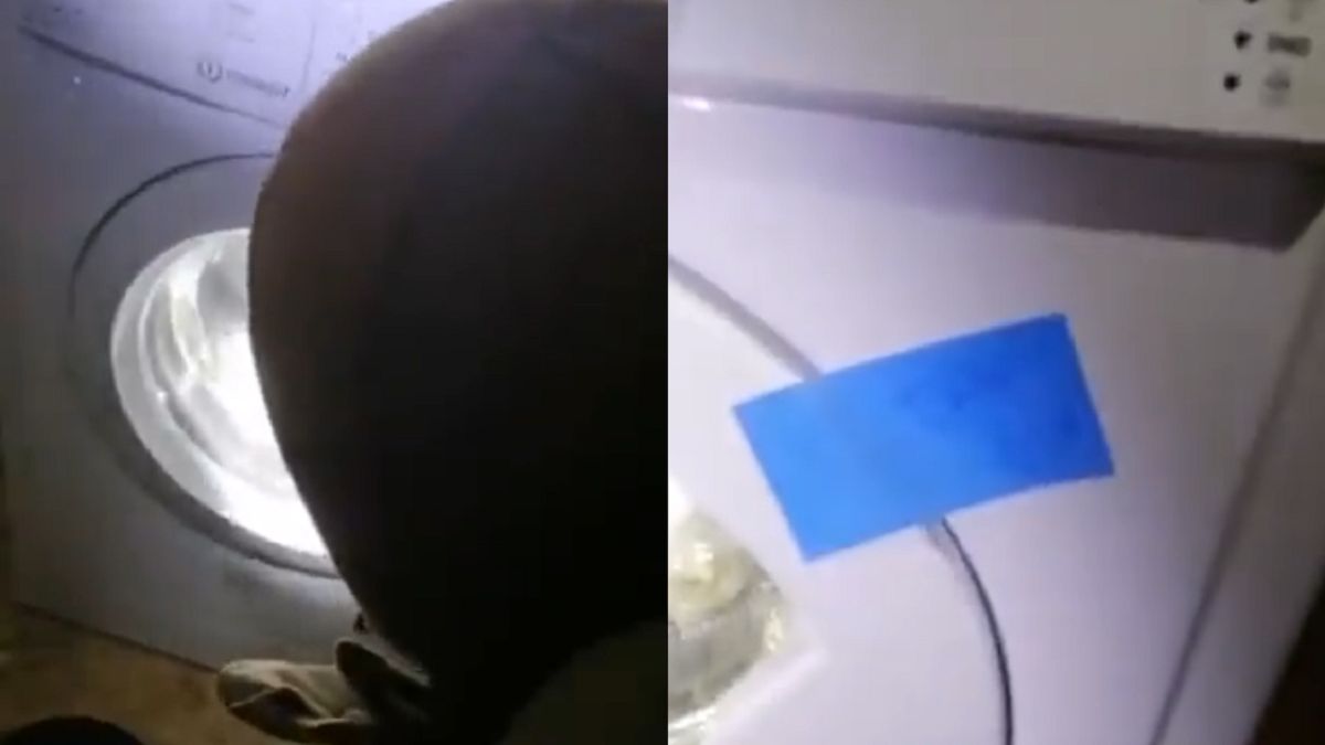 Rosjanie zaminowali pralkę 