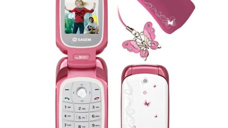 Motylki i róże. Telefon dla dziewczynki 1