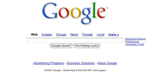 Google patentuje swoją stronę główną