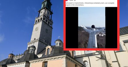 Kontrowersyjna instalacja w Częstochowie. Jan Paweł II z czarną opaską na oczach