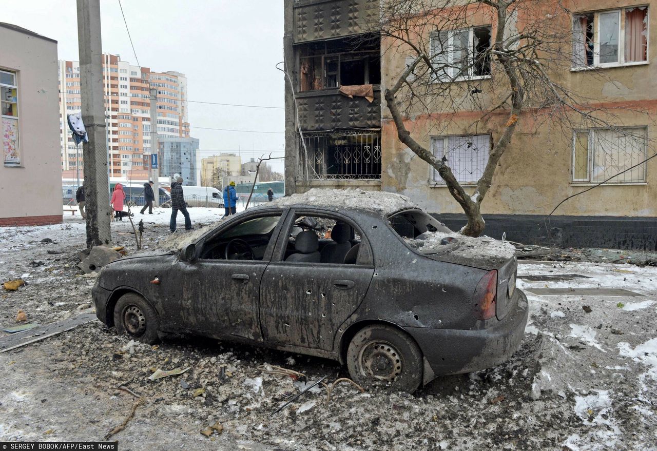 Rosyjski czołg najechał na samochód. W środku była rodzina