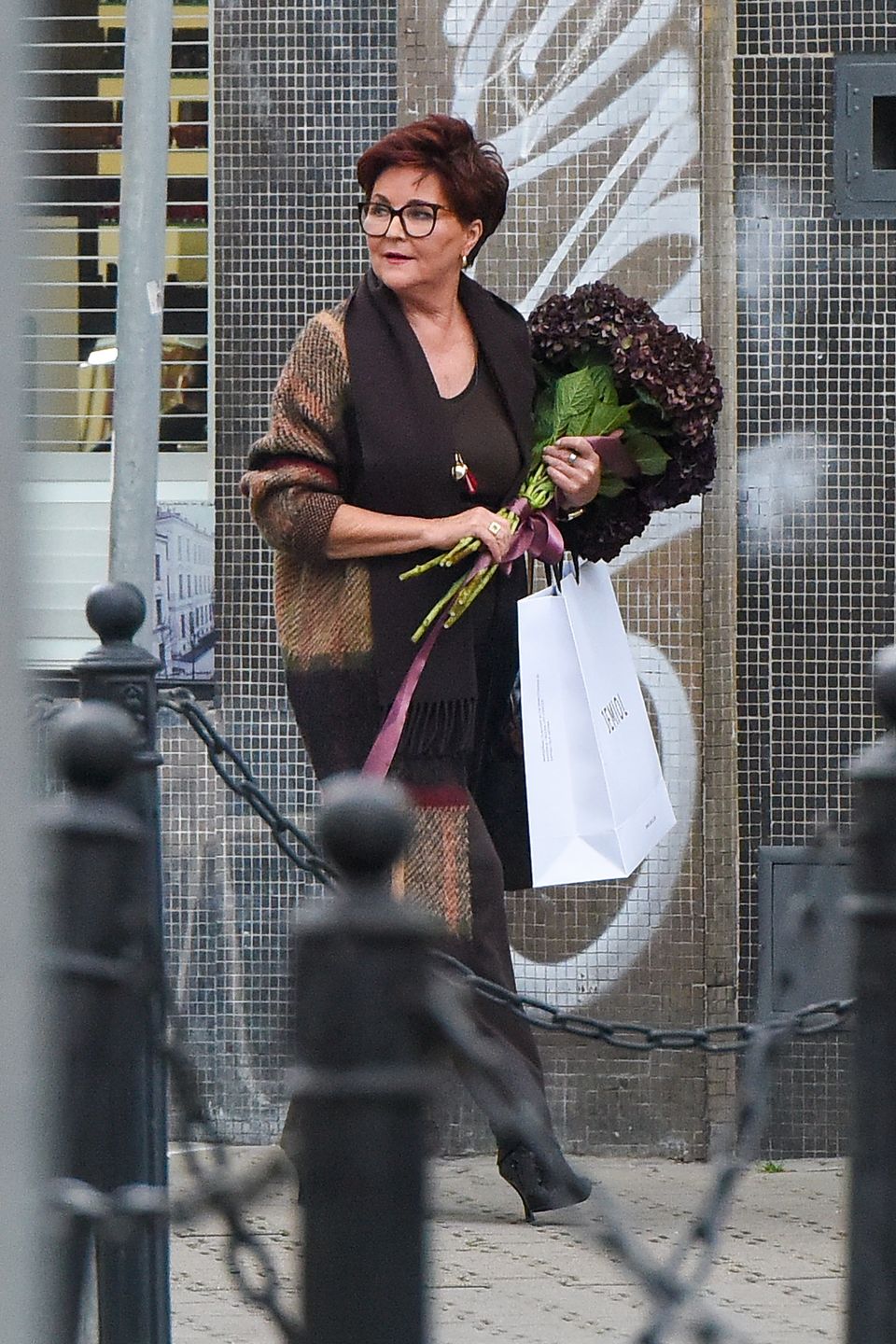 Jolanta Kwaśniewska na zakupach w butiku