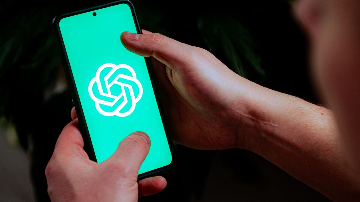 POLAND - 2024/01/25: In this photo illustration a Chat GPT Open AI logo seen displayed on a smartphone. (Photo Illustration by Mateusz Slodkowski/SOPA Images/LightRocket via Getty Images)