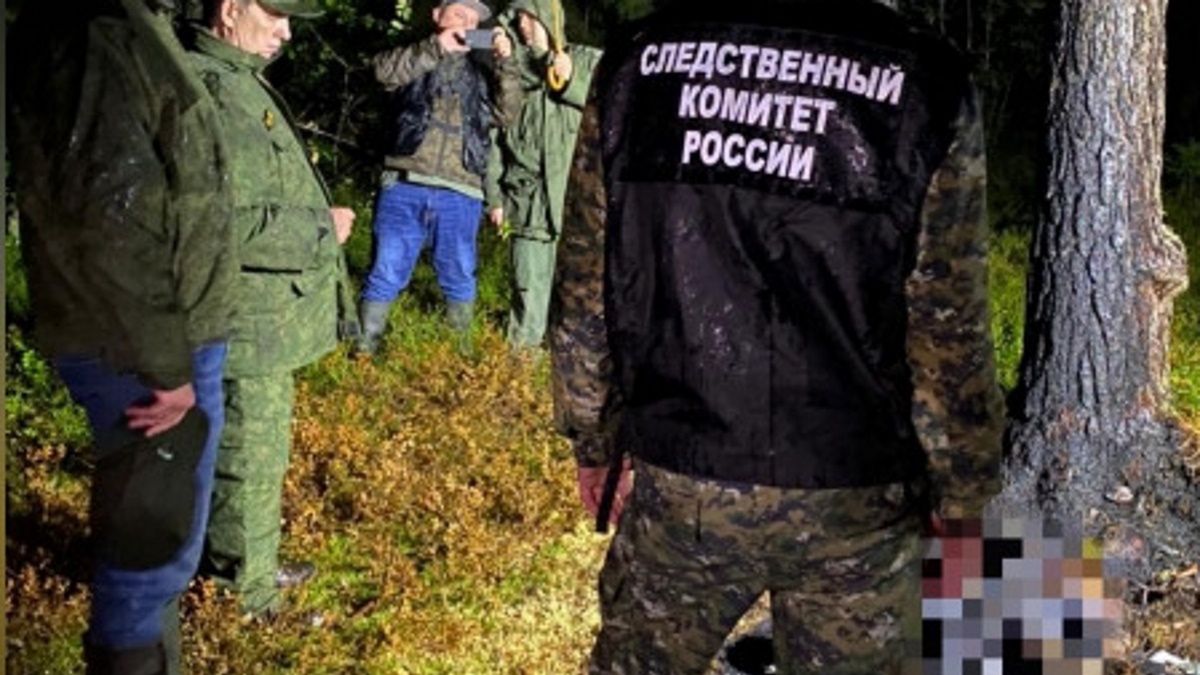 grzybiarze znaleźli spalone ciała