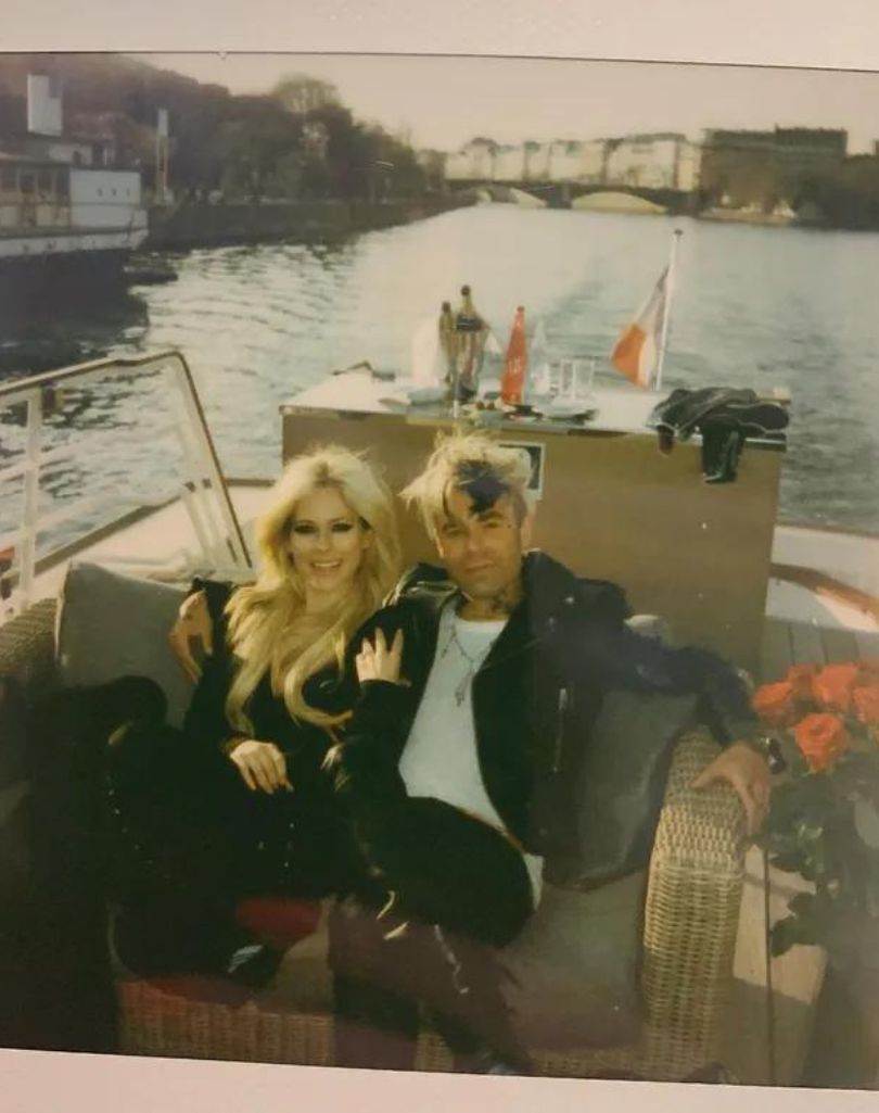Avril Lavigne i Tyga na pokazie Courreges