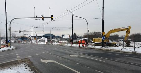 Opóźniają się prace przy przebudowie ronda przy Gali. Wszystko przez pogodę