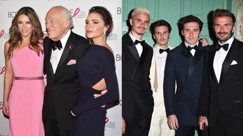 Elizabeth Hurley i rodzina Beckhamów