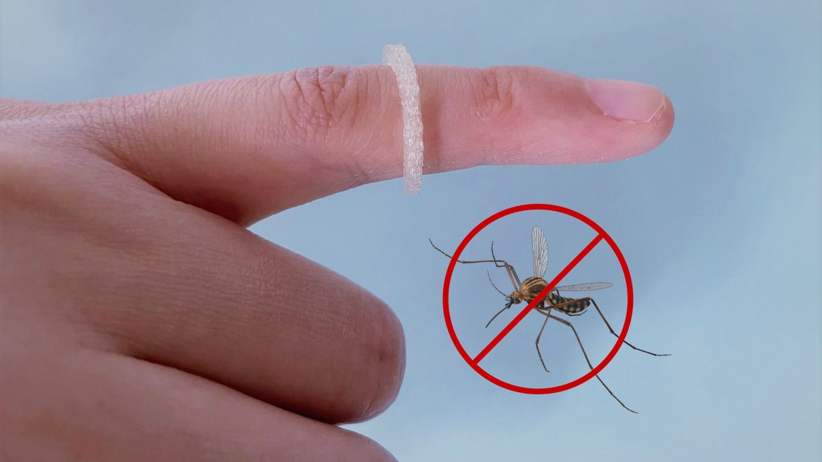 Pierścień odstraszający komary