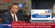 Śmierć syna posłanki PO. Skandaliczne paski w TVP