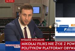 Śmierć syna posłanki PO. Skandaliczne paski w TVP