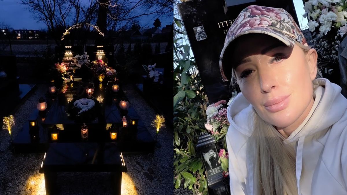 Sylwia Peretti na długo zapamięta wieczorną wizytę na cmentarzu