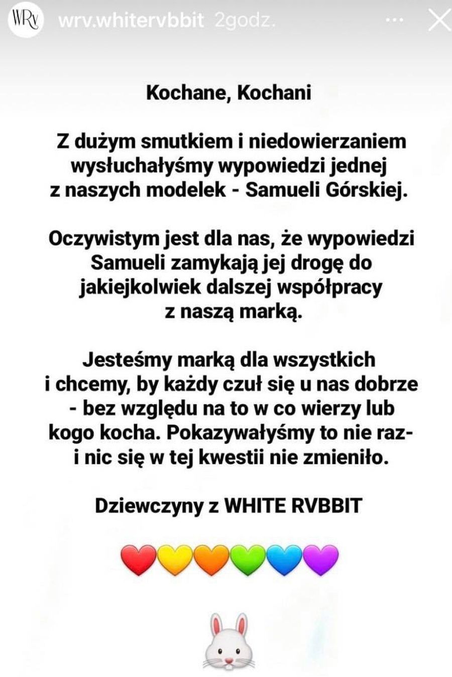 Marki odzieżowe odcinają się od Samueli Górskiej 