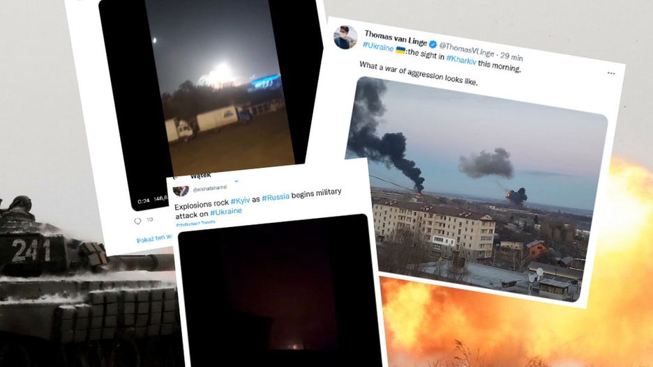Atak na Ukrainę. Przerażające nagrania