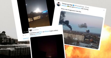 Atak na Ukrainę. Przerażające nagrania