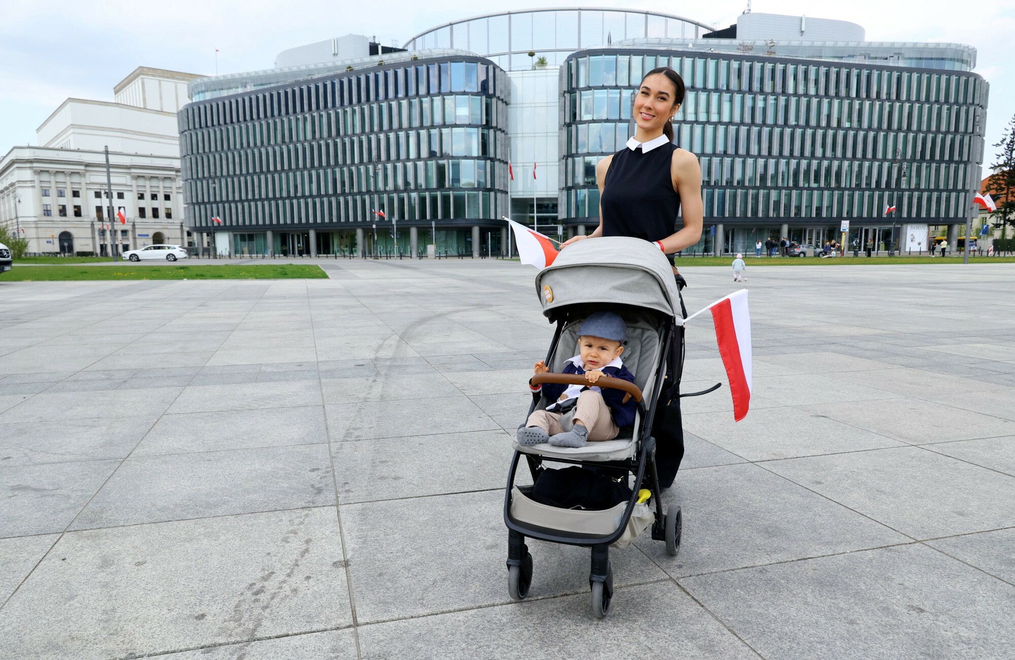 Ida Nowakowska z synem