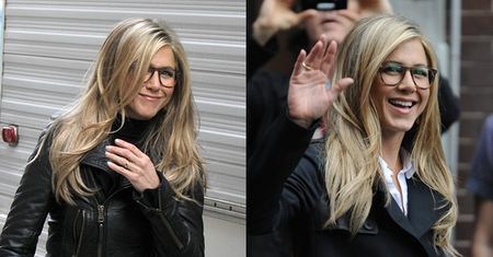 Aniston w okularach