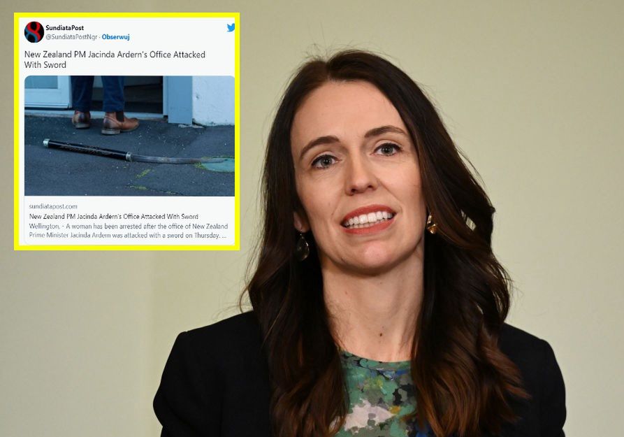 Miała miecz i granat. Atak na biuro premier Nowej Zelandii