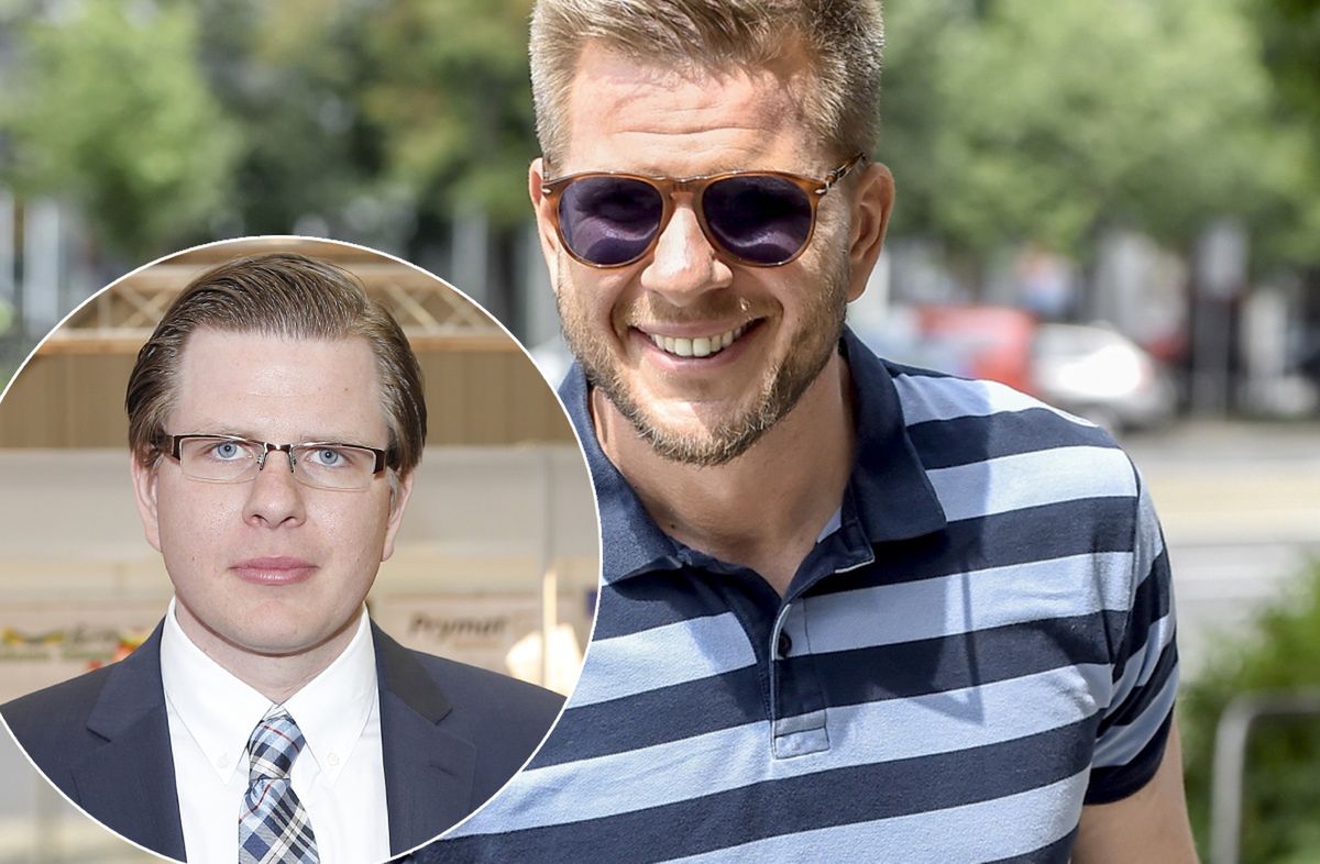 Filip Chajzer w 2021 r. i 7 lat wcześniej