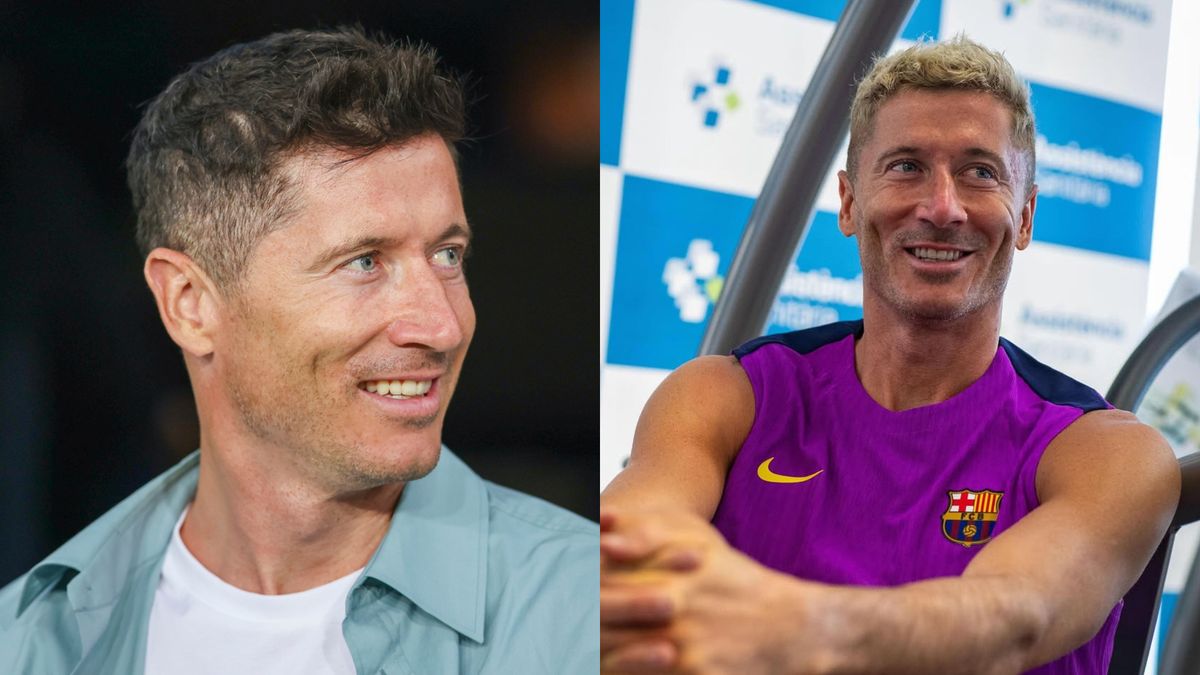 Robert Lewandowski pokazał nowe fotki w blondzie. Pasuje mu?