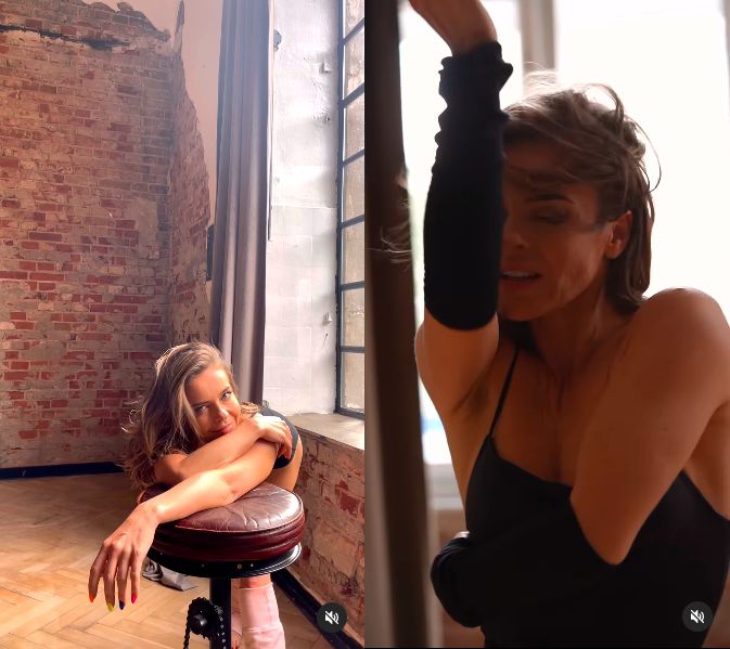 Edyta Herbuś wije się w tańcu