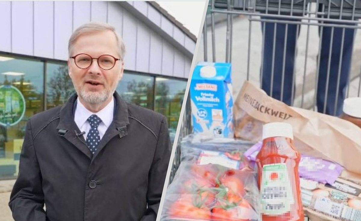 Premier Czech Petr Fiala porównał ceny w sklepie czeskim i niemieckim