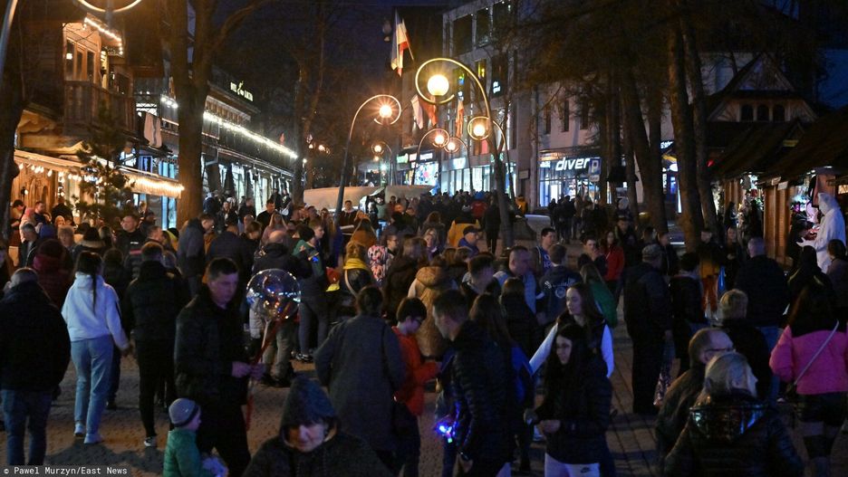 Tak wyglądały Krupówki w niedzielę wieczorem