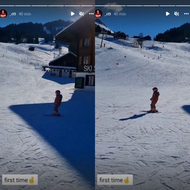 Anna i Robert Lewandowscy szaleją na stoku podczas zimowego wypadu w góry
