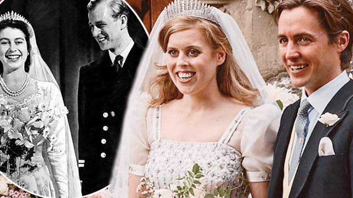 Księżniczka Beatrice wzięła ślub w sukni po Elżbiecie II. Jej wesele było skromniejszy niż Kate i Meghan