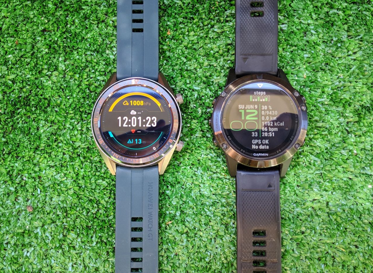 Huawei Watch GT Active vs Garmin Fenix 5 - pojedynek Dawida z Goliatem?